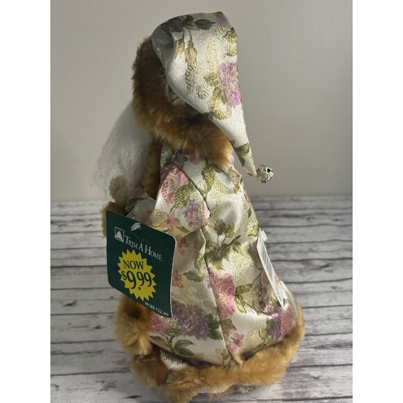 Vintage Kmart Pink Christmas Santa Holiday Centerpiece/ Tree Topper / Decor 13” - Picture 3 of 13